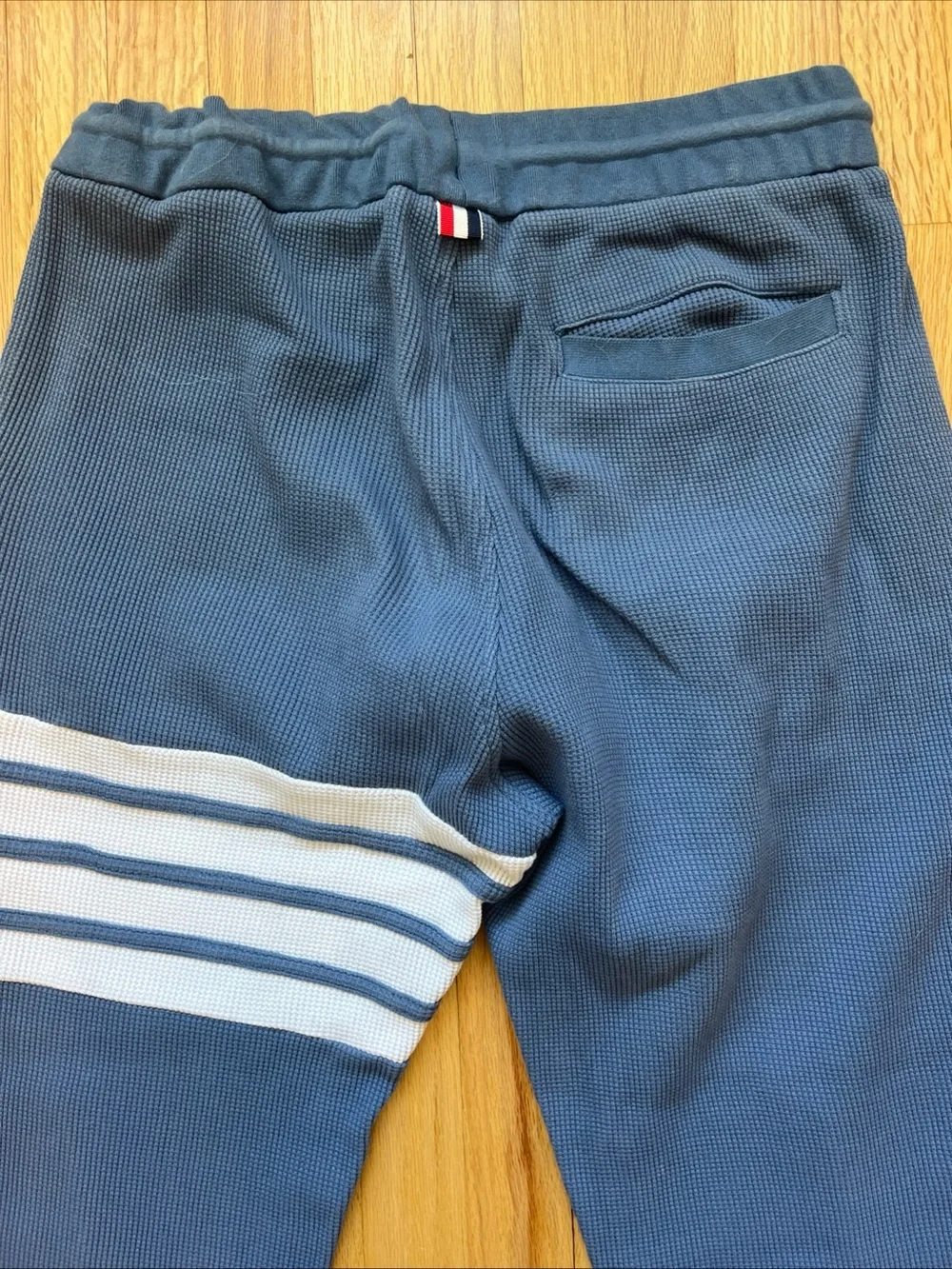 Thom Browne Waffle Sweatpants 4-Bar Thermal Thick Size 2 Jogger Made In Japan